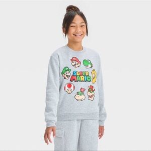 Kids Super Mario Crewneck Sweatshirt